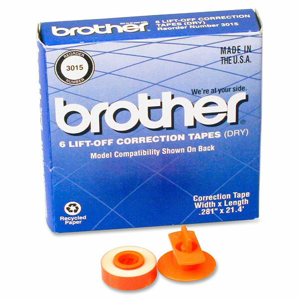 Brother Lift-Off Correction Tape 6-Pack