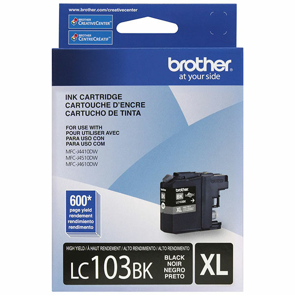 Brother High Yield Black Ink Cartridge (600 Yield)