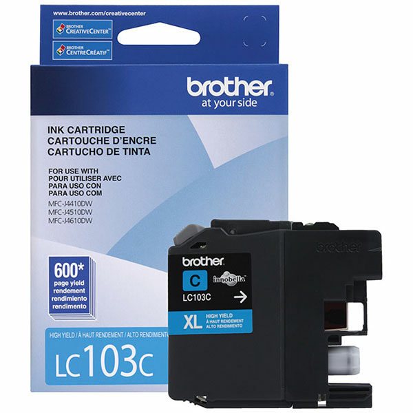 Brother High Yield Cyan Ink Cartridge (600 Yield)