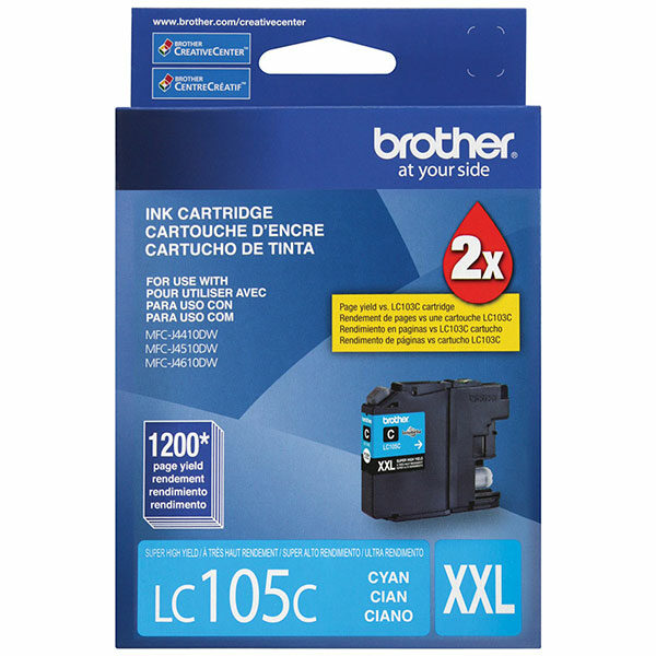 Brother Super High Yield Cyan Ink Cartridge (1200 Yield)