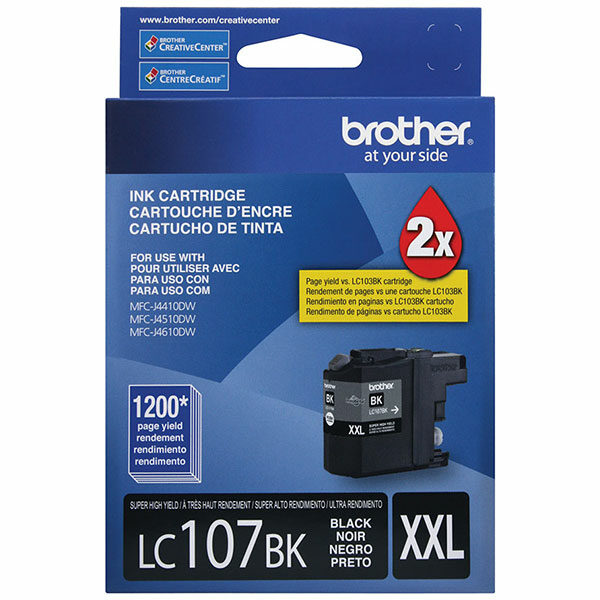 Brother Super High Yield Black Ink Cartridge (1200 Yield)