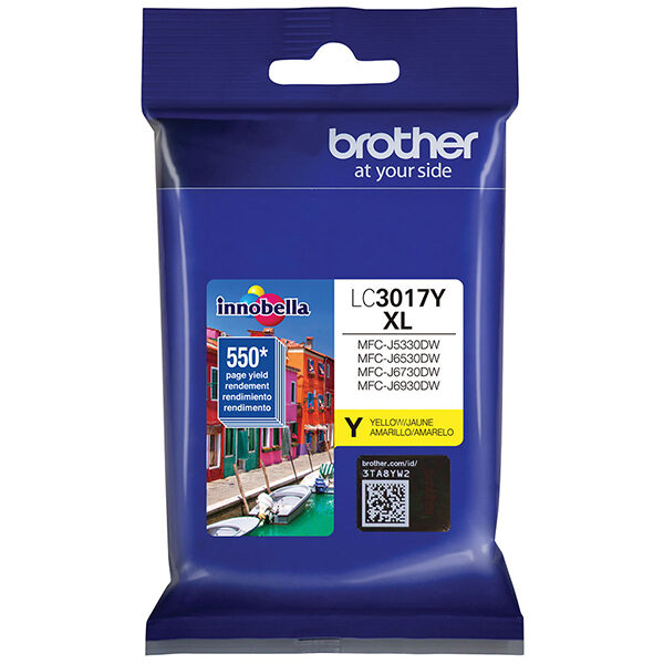 Brother High Yield Yellow Ink Cartridge (550 Yield)