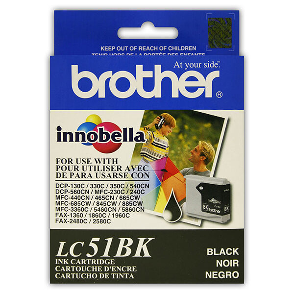 Brother Black Ink Cartridge (500 Yield)