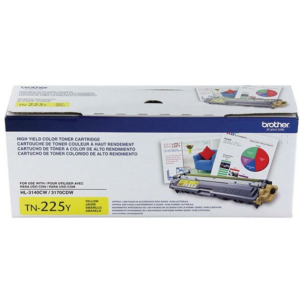 Brother High Yield Yellow Toner Cartridge (2200 Yield)