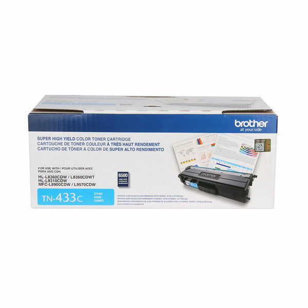 Brother High Yield Cyan Toner Cartridge (4000 Yield)