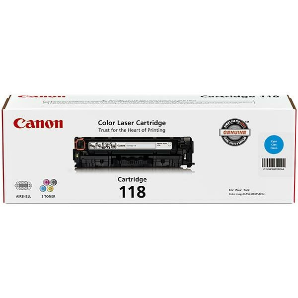 Canon (CRG-118C) Cyan Toner Cartridge (2900 Yield)