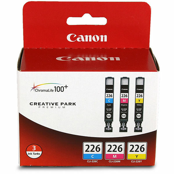 Canon (CLI-226) C/M/Y Ink Combo Pack (Includes OEM# 4547B001 4548B001 4549B001)