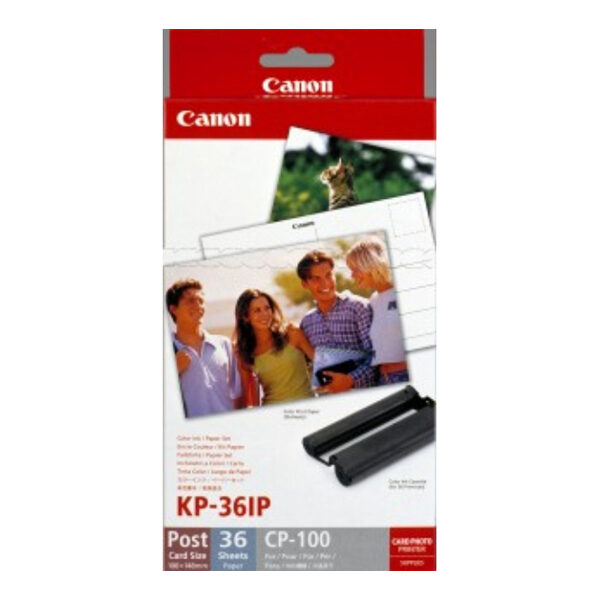 Canon (KP-36IP) Color Ink Cartridge (Includes 36 Sheets of 4" x 6" Glossy Photo Paper)