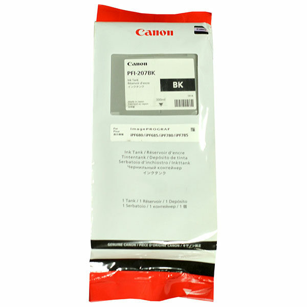 Canon (PFI-207BK) Black Ink Tank (300 ml)