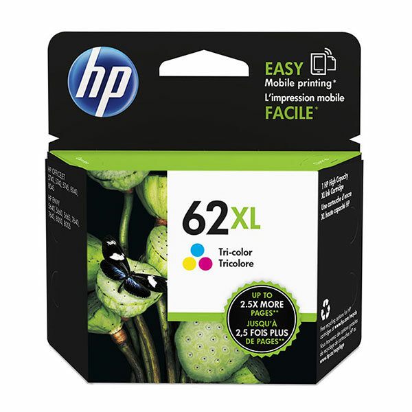 HP 62XL (C2P07AN) High Yield Tri-Color Original Ink Cartridge (415 Yield)