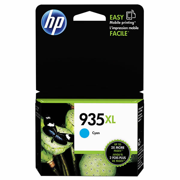 HP 935XL (C2P24AN) High Yield Cyan Original Ink Cartridge (825 Yield)