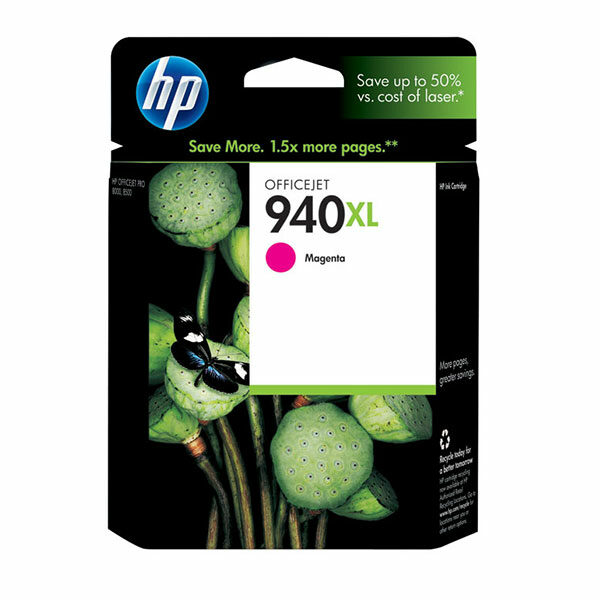 HP 940XL (C4908AN) High Yield Magenta Original Ink Cartridge (1400 Yield)