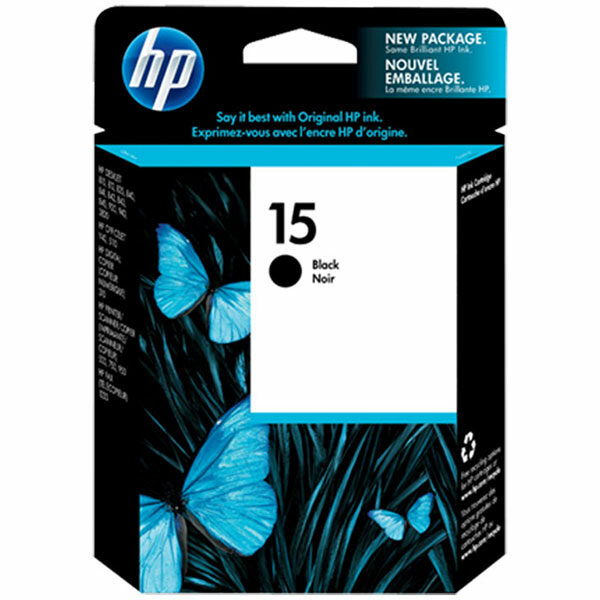 HP 15 (C6615DN) Black Original Ink Cartridge (500 Yield)