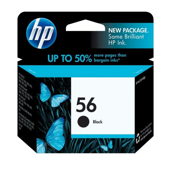 HP 56 (C6656AN) Black Original Ink Cartridge (520 Yield)