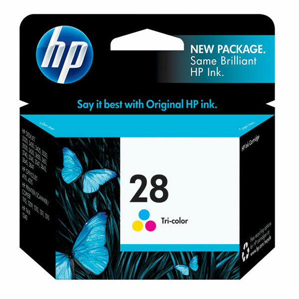 HP 28 (C8728AN) Tri-Color Original Ink Cartridge (240 Yield)