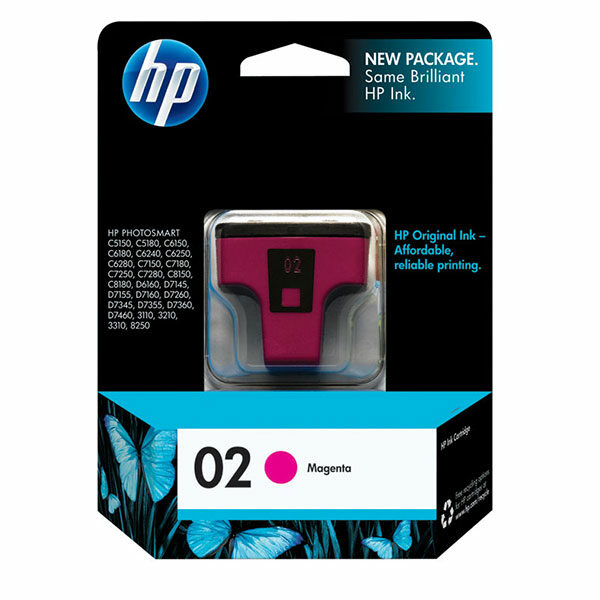 HP 02 (C8772WN) Magenta Original Ink Cartridge (370 Yield)