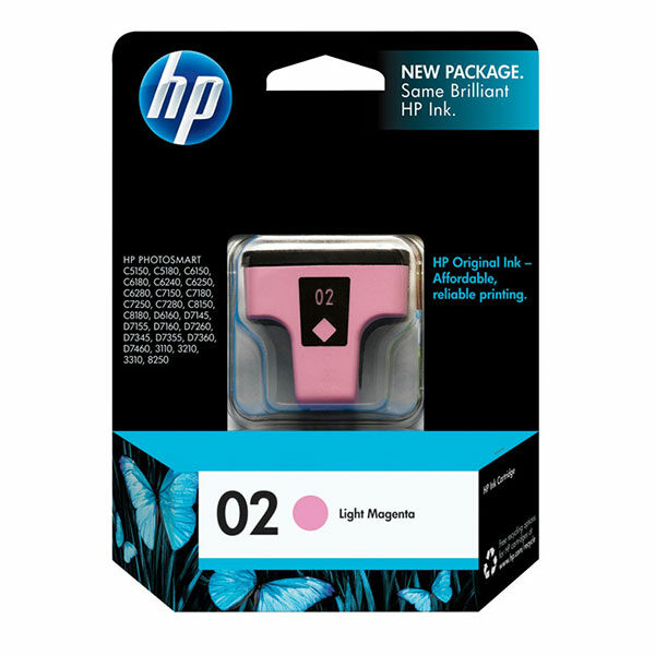 HP 02 (C8775WN) Light Magenta Original Ink Cartridge (230 Yield)