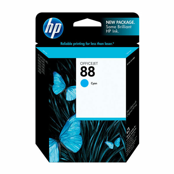 HP 88 (C9386AN) Cyan Original Ink Cartridge (860 Yield)