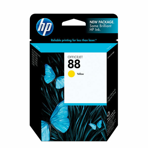 HP 88 (C9388AN) Yellow Original Ink Cartridge (860 Yield)