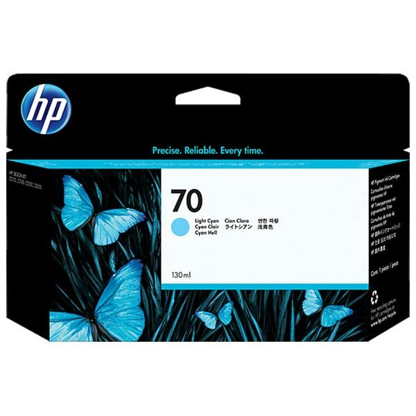 HP 70 (C9390A) Light Cyan Original Ink Cartridge (130 ml)