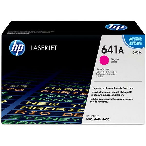 HP 641A (C9723A) Magenta Original LaserJet Toner Cartridge (8000 Yield)