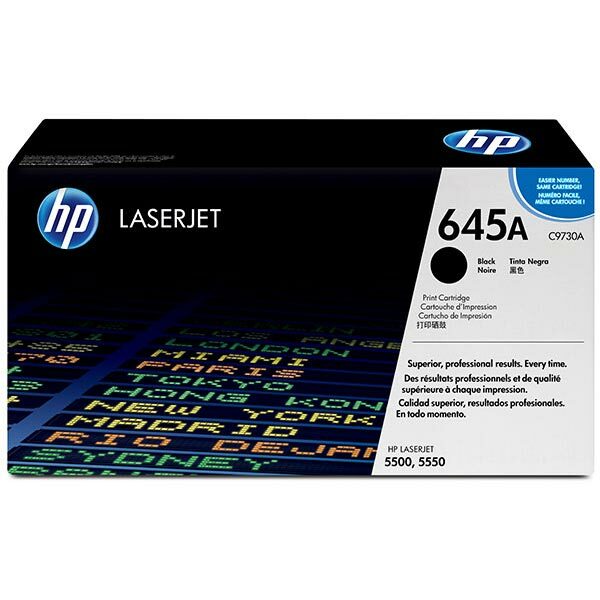 HP 645A (C9730A) Black Original LaserJet Toner Cartridge (13000 Yield)