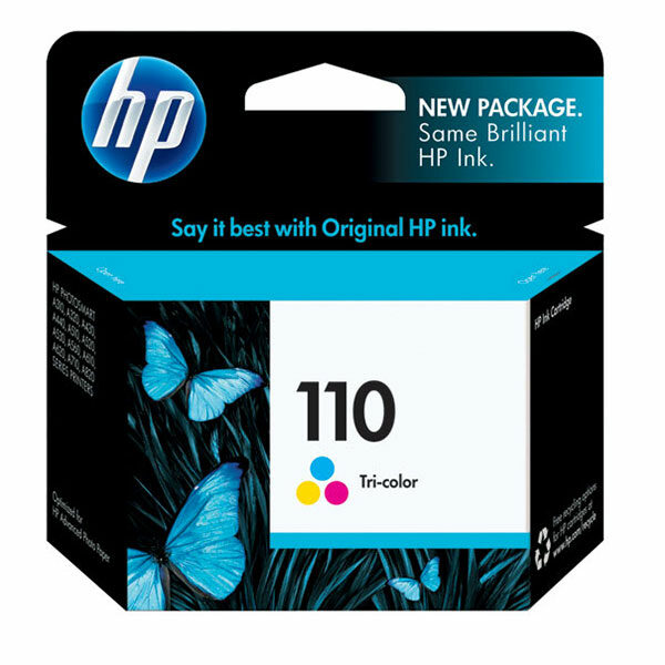 HP 110 (CB304AN) Tri-Color Original Ink Cartridge (55 Yield - 4" x 6" Prints)