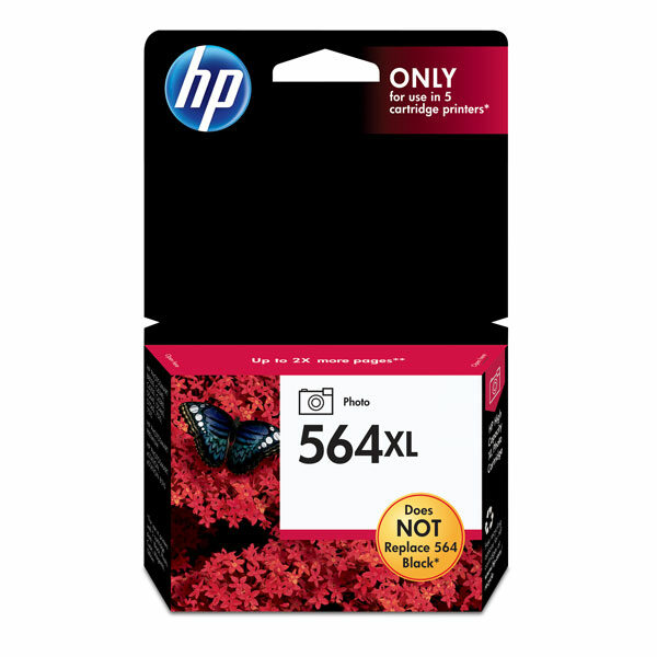 HP 564XL (CB322WN) High Yield Photo Original Ink Cartridge (290 Yield - 4" x 6" Photos)