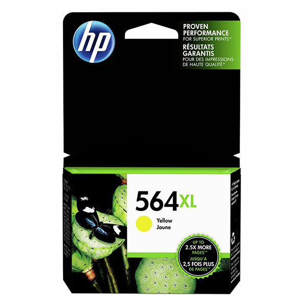 HP 564XL (CB325WN) High Yield Yellow Original Ink Cartridge (750 Yield)