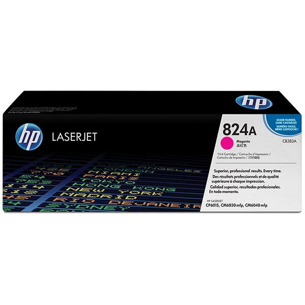 HP 824A (CB383A) Magenta Original LaserJet Toner Cartridge (21000 Yield)