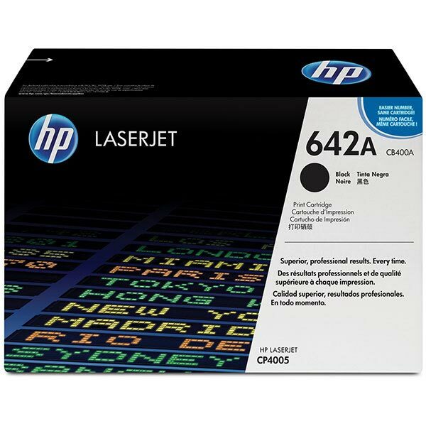 HP 642A (CB400A) Black Original LaserJet Toner Cartridge (7500 Yield)