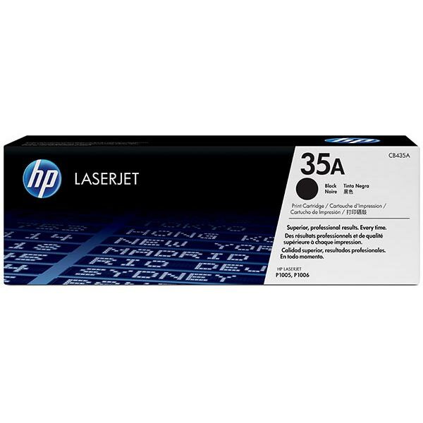 HP 35A (CB435A) Black Original LaserJet Toner Cartridge (1500 Yield)