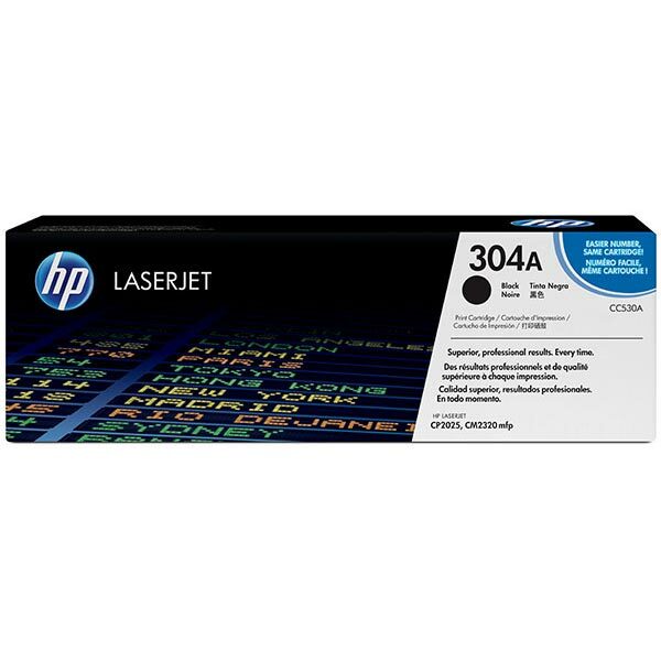 HP 304A (CC530AG) Black Original LaserJet Toner Cartridge for US Government (3500 Yield)