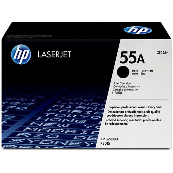 HP 55A (CE255A) Black Original LaserJet Toner Cartridge (6000 Yield)