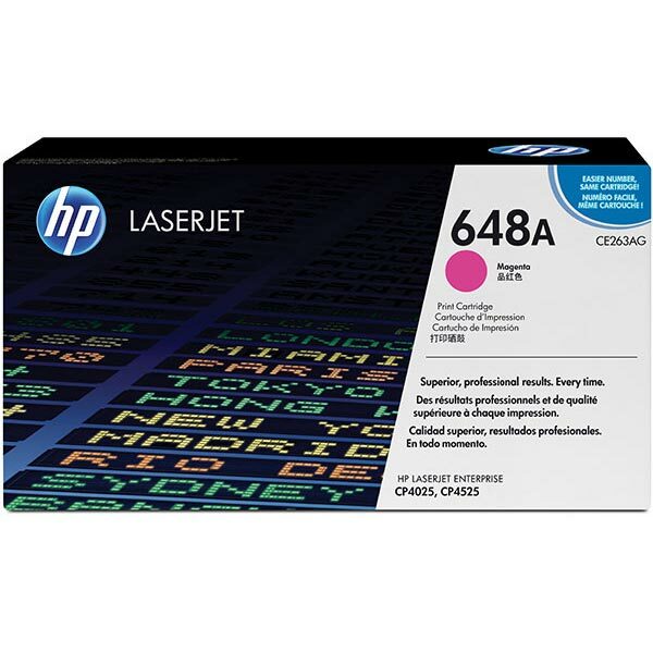 HP 648A (CE263AG) Magenta Original LaserJet Toner Cartridge for US Government (11000 Yield)