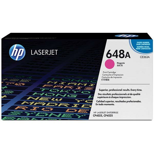 HP 648A (CE263A) Magenta Original LaserJet Toner Cartridge (11000 Yield)