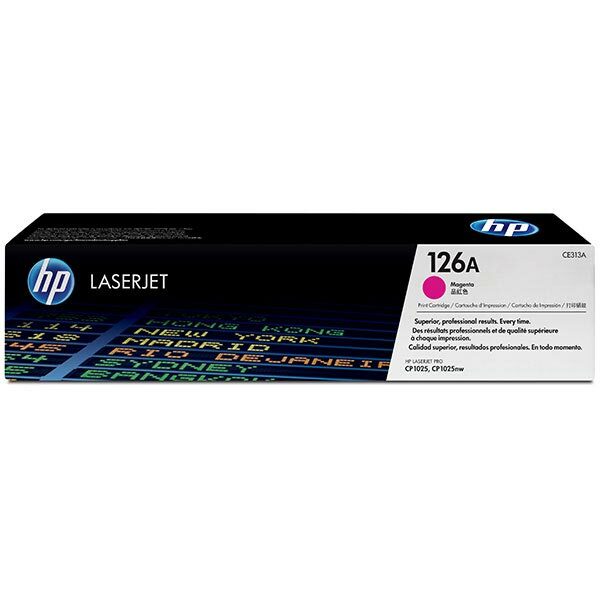 HP 126A (CE313A) Magenta Original LaserJet Toner Cartridge (1000 Yield)