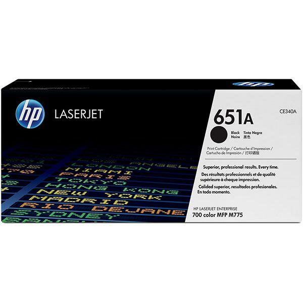 HP 651A (CE340AG) Black Original LaserJet Toner Cartridge for US Government (13500 Yield)