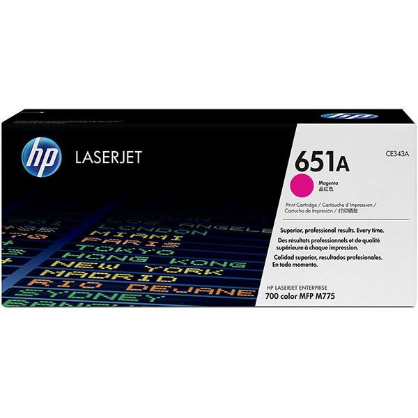 HP 651A (CE343AG) Magenta Original LaserJet Toner Cartridge for US Government (16000 Yield)