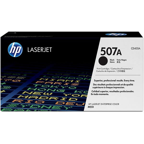 HP 507A (CE400AG) Black Original LaserJet Toner Cartridge for US Government (5500 Yield)