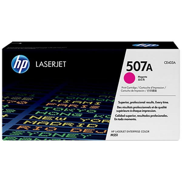 HP 507A (CE403A) Magenta Original LaserJet Toner Cartridge (6000 Yield)