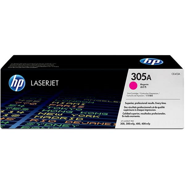 HP 305A (CE413AG) Magenta Original LaserJet Toner Cartridge for US Government (2600 Yield)