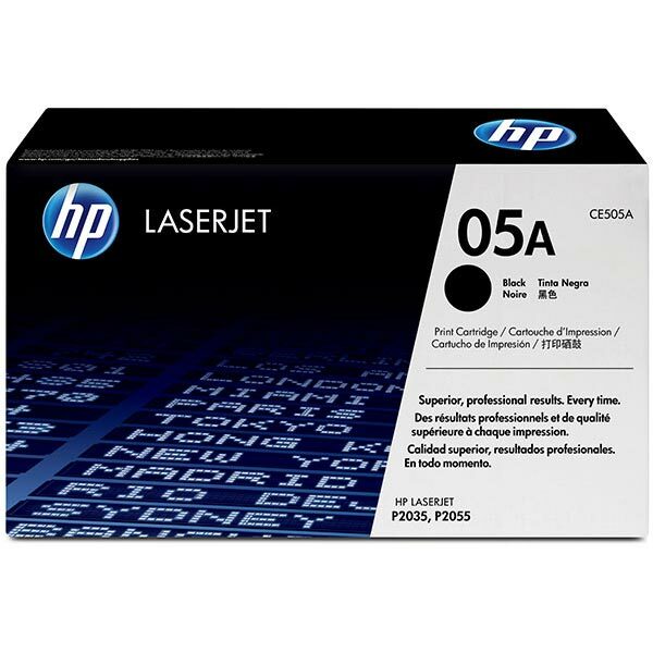 HP 05A (CE505A) Black Original LaserJet Toner Cartridge (2300 Yield)