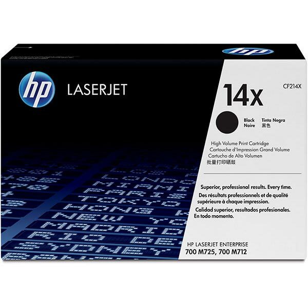 HP 14X (CF214X) Black Original LaserJet Toner Cartridge (17500 Yield)