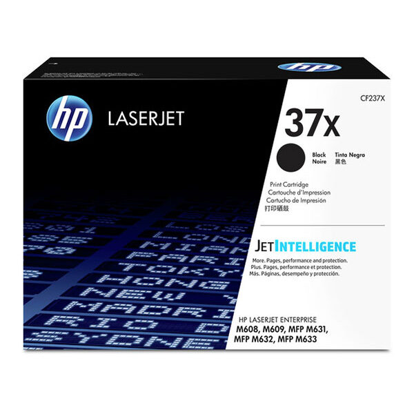 HP 37X (CF237X) High Yield Black Original LaserJet Toner Cartridge (25000 Yield)