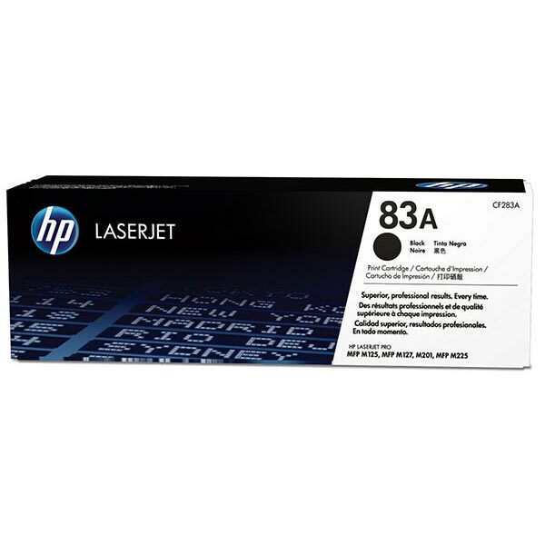 HP 83A (CF283A) Black Original LaserJet Toner Cartridge (1500 Yield)