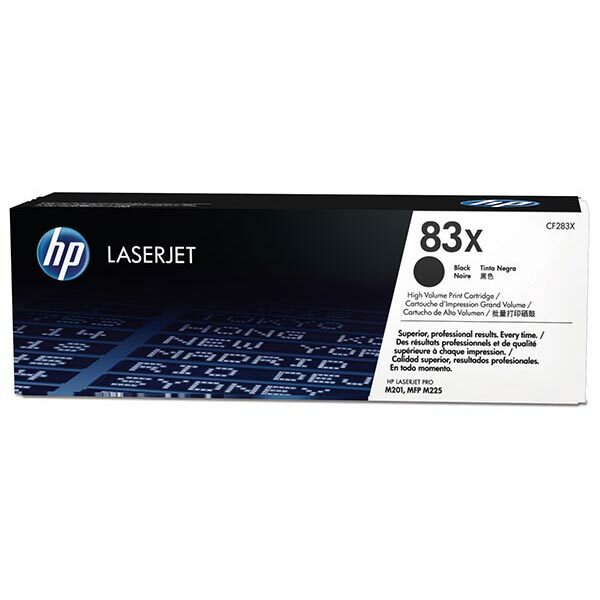 HP 83X (CF283X) Black Original LaserJet Toner Cartridge (2200 Yield)