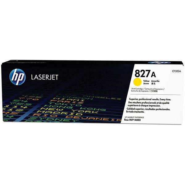 HP 827A (CF302A) Yellow Original LaserJet Toner Cartridge (32000 Yield)