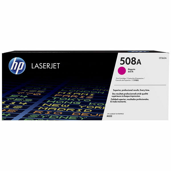 HP 508A (CF363A) Magenta Original LaserJet Toner Cartridge (5000 Yield)