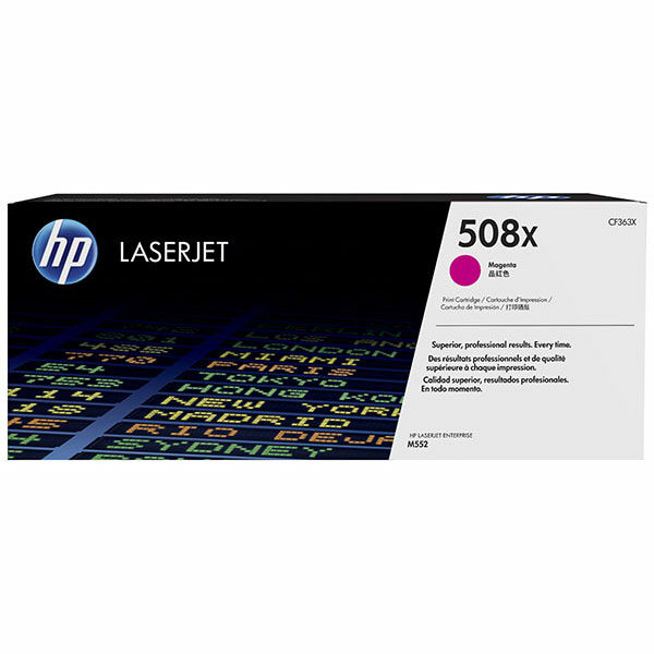 HP 508X (CF363X) High Yield Magenta Original LaserJet Toner Cartridge (9500 Yield)